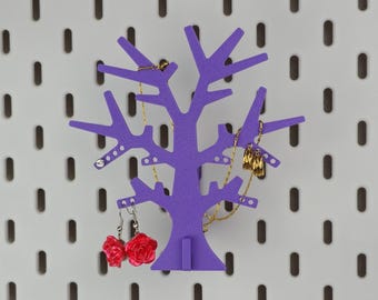 Árbol de joyería para tableros perforados Skadis de Ikea