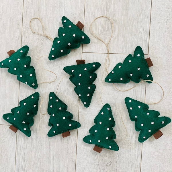 Xmas Tree Garland Etsy