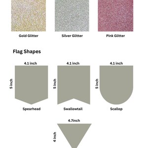 Comparison of spearhead, swallowtail, scallop, and small triangle felt flag shapes for custom bunting
