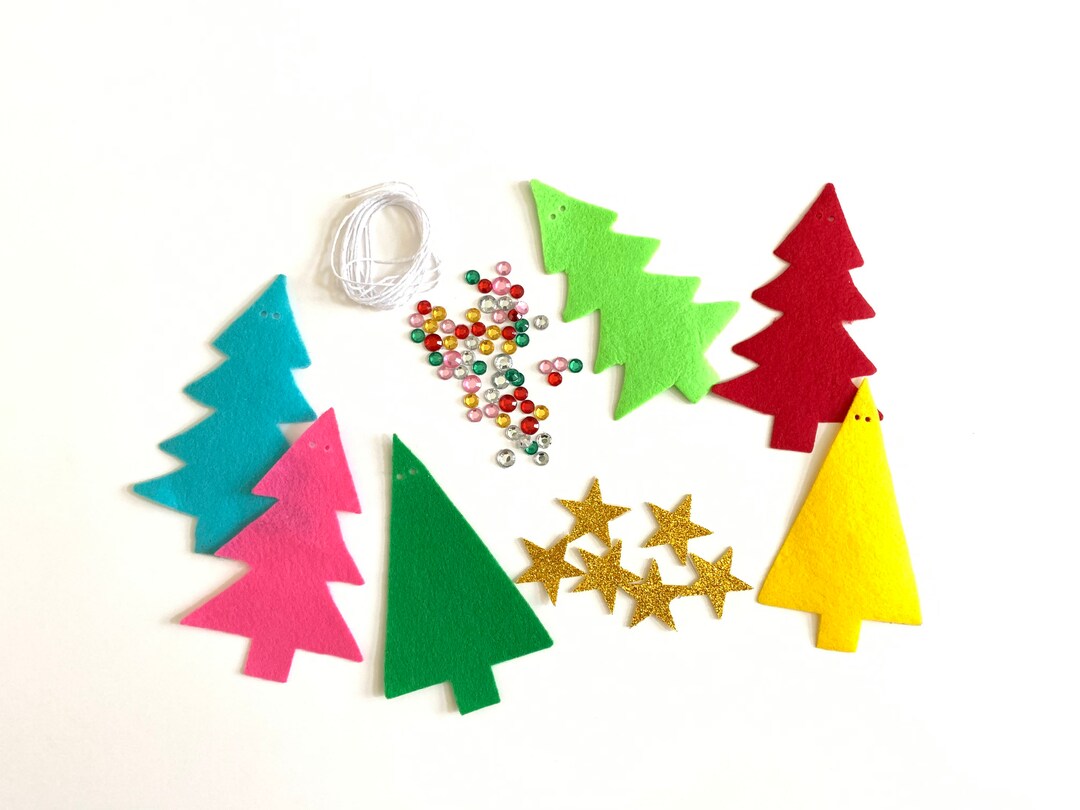 Christmas Craft Kit, Make Your Own Christmas Tree Garland, Holiday