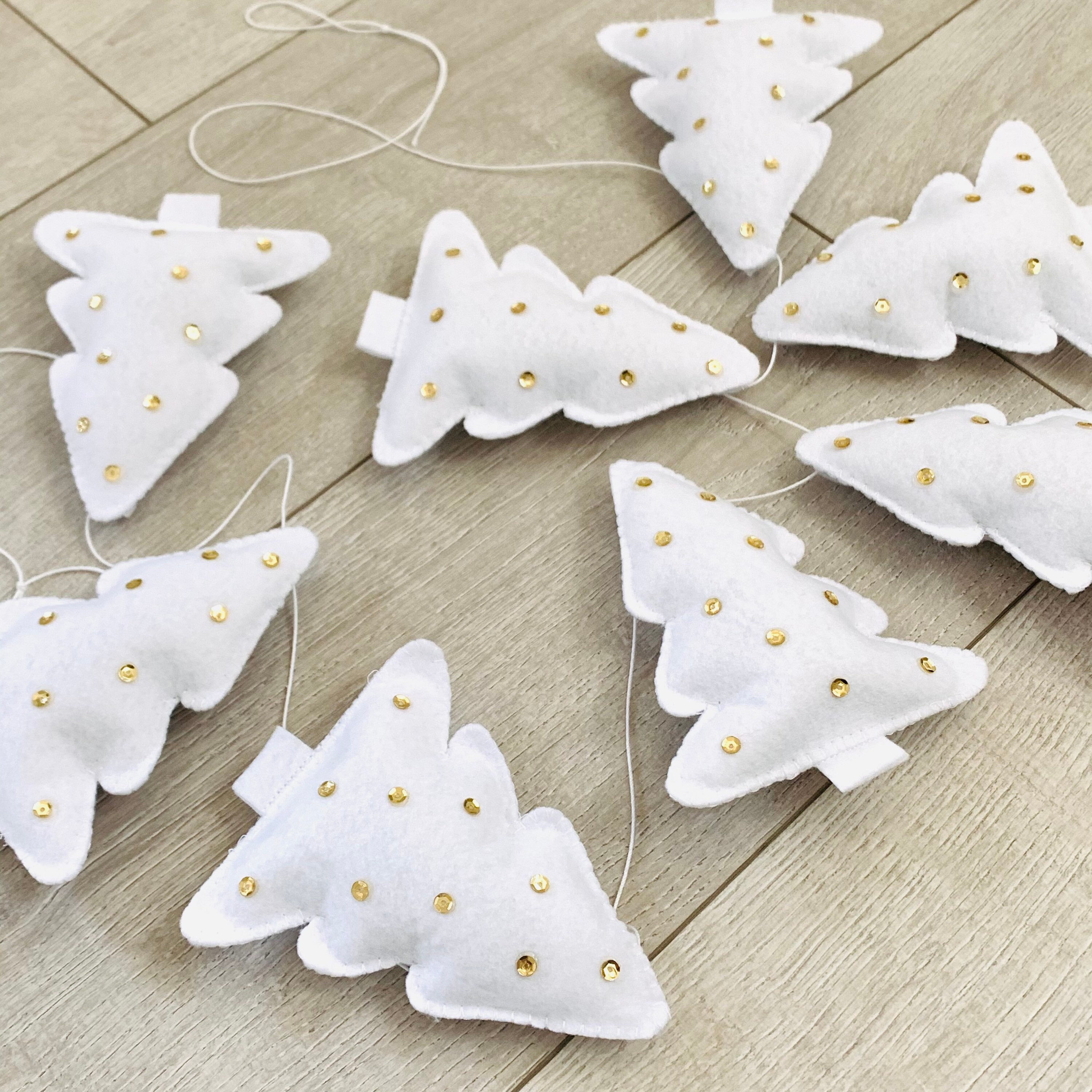 White Christmas Trees Garland White Holiday Garland Holiday Decor Il Fullxfull.4421124219 Iikx