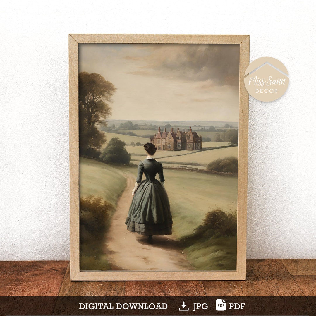 Thornfield Jane Eyre Poster Jane Eyre Painting Jane Eyre Etsy