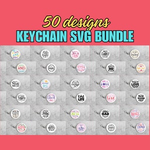 Keychain Sayings SVG Bundle: Funny Sarcastic Designs (Cut Files)