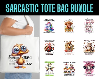 Bolsa de mano sarcástica divertida PNG: 13 diseños únicos