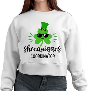 Shenanigans Coordinator SVG - St Patricks Day Files for Cricut, Silhouette, Glowforge, Sublimation Printing