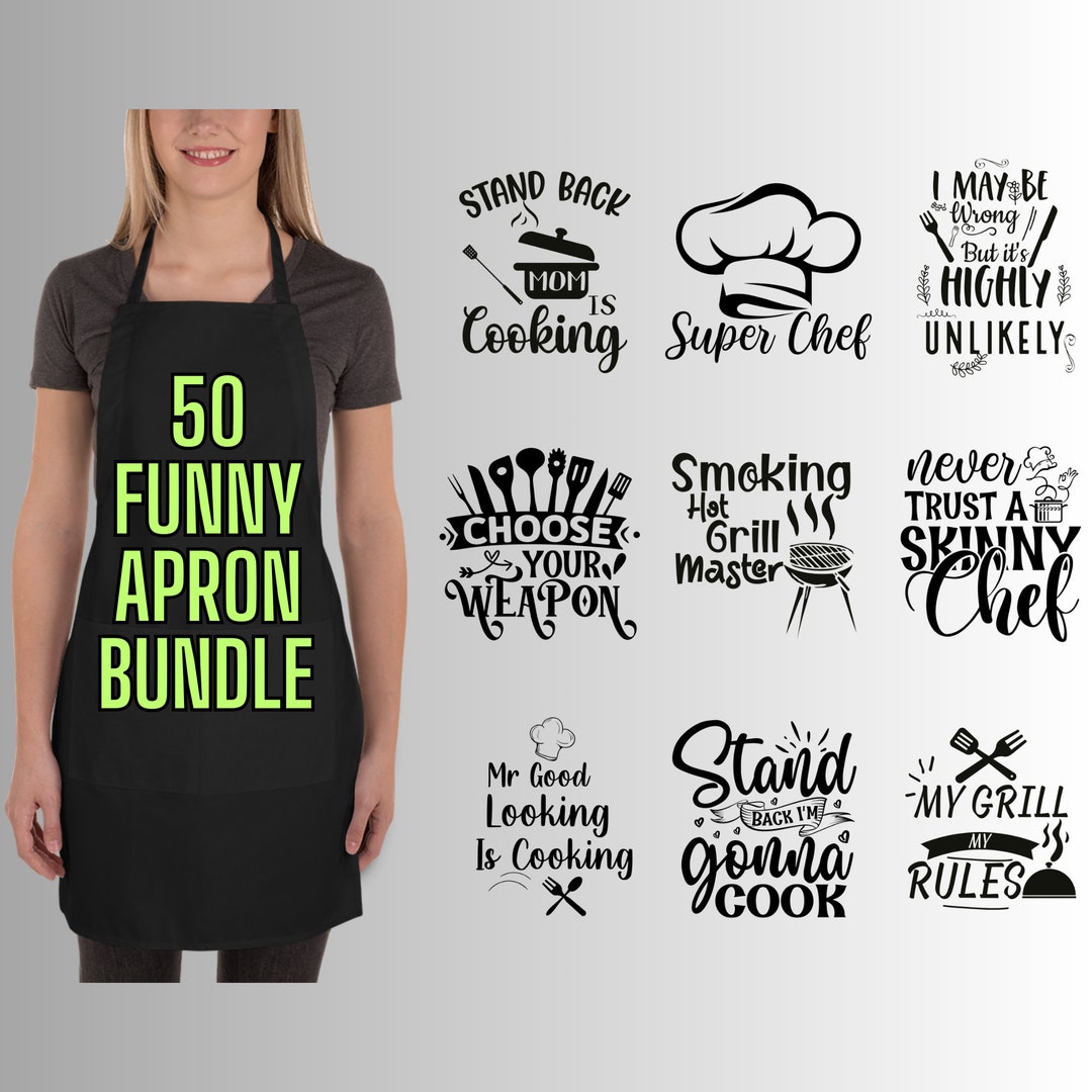 Apron Sayings Svg Bundle, Kitchen Quotes Svg, Funny Apron Quotes Svg