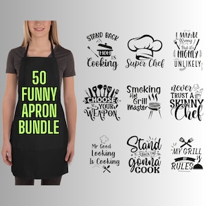 Pacchetto Svg con detti sul grembiule, citazioni da cucina in formato Svg, citazioni divertenti sul grembiule in formato Svg, citazioni sarcastiche sul grembiule in formato Svg, file tagliati per Cricut e Silhouette