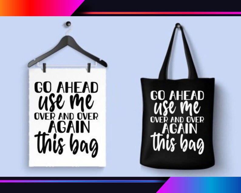 Tote Bag Svg Bundle Funny Tote Bag Quotes Svg Canvas Tote Etsy