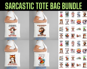 Bolsa de mano sarcástica PNG: 20 diseños únicos (descarga digital)