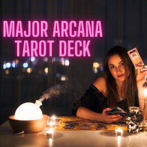 Zestaw kart tarota Major Arcana Svg, 22 niesamowite karty tarota, do Cricut, Silhouette, Glowforge i wielu innych