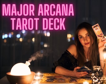 Major Arcana Tarot Card Deck SVG Bundle: Mystical Illustrations (Digital Download)