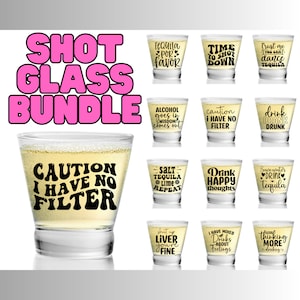 Shot Glass Quotes Svg Bundle, Alcohol Quotes Svg, Funny Sarcastic Drinking Svg, Tequila Svg, Cut Files For Cricut, Silhouette, Glowforge