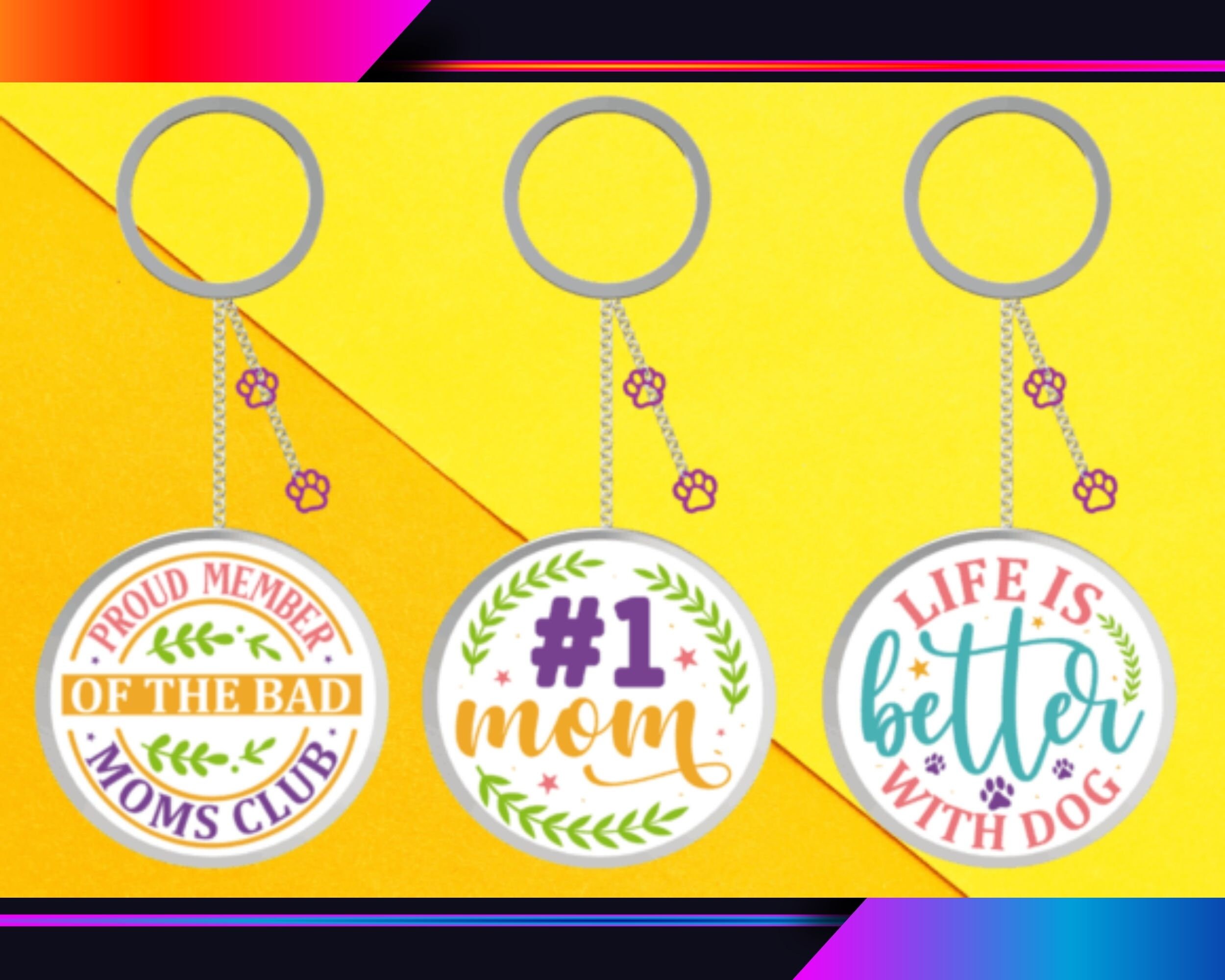 Keychain Svg Bundle Funny Sarcastic Keychain Svg Sarcasm Etsy