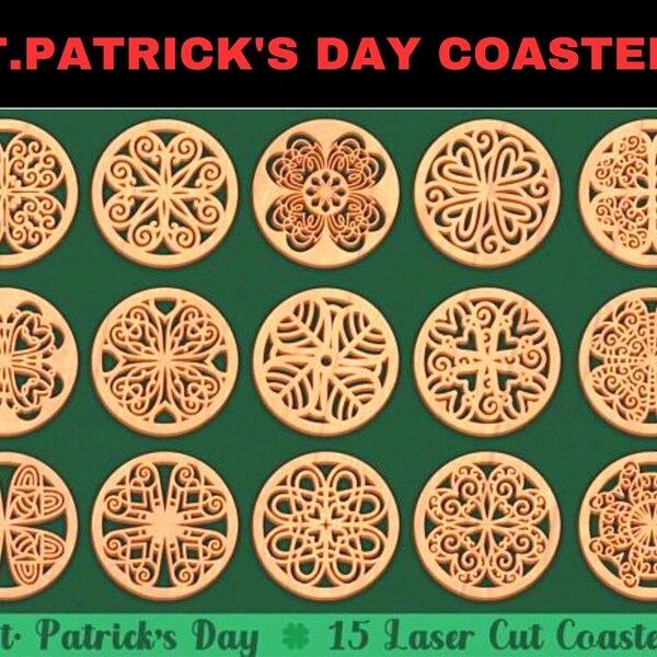 kreative kiwi st patricks day shamrock coaster