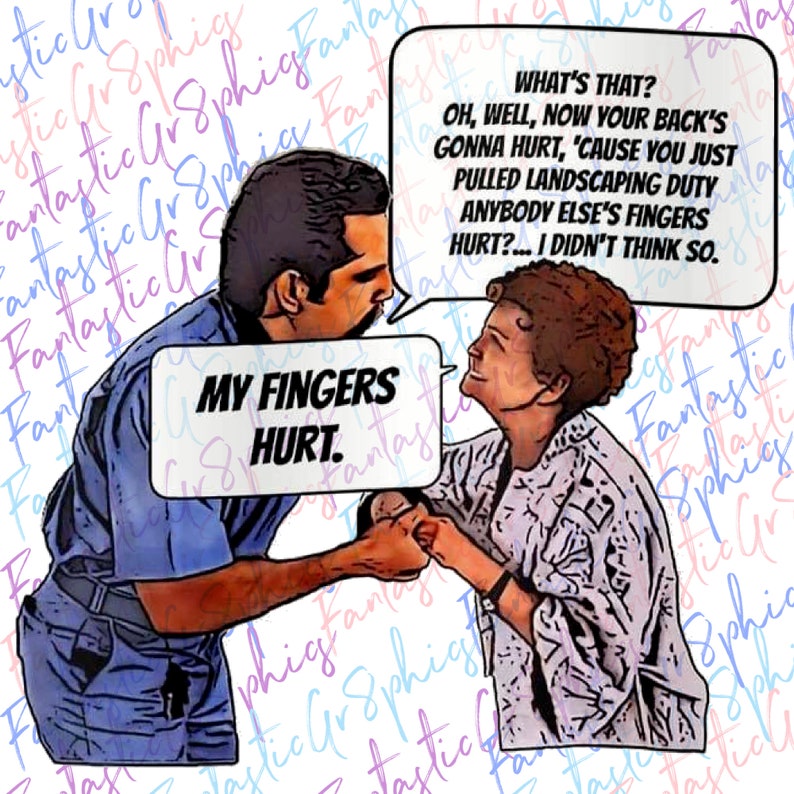 My Fingers Hurt Funny Happy Gilmore Scene Digital PNG Download Etsy