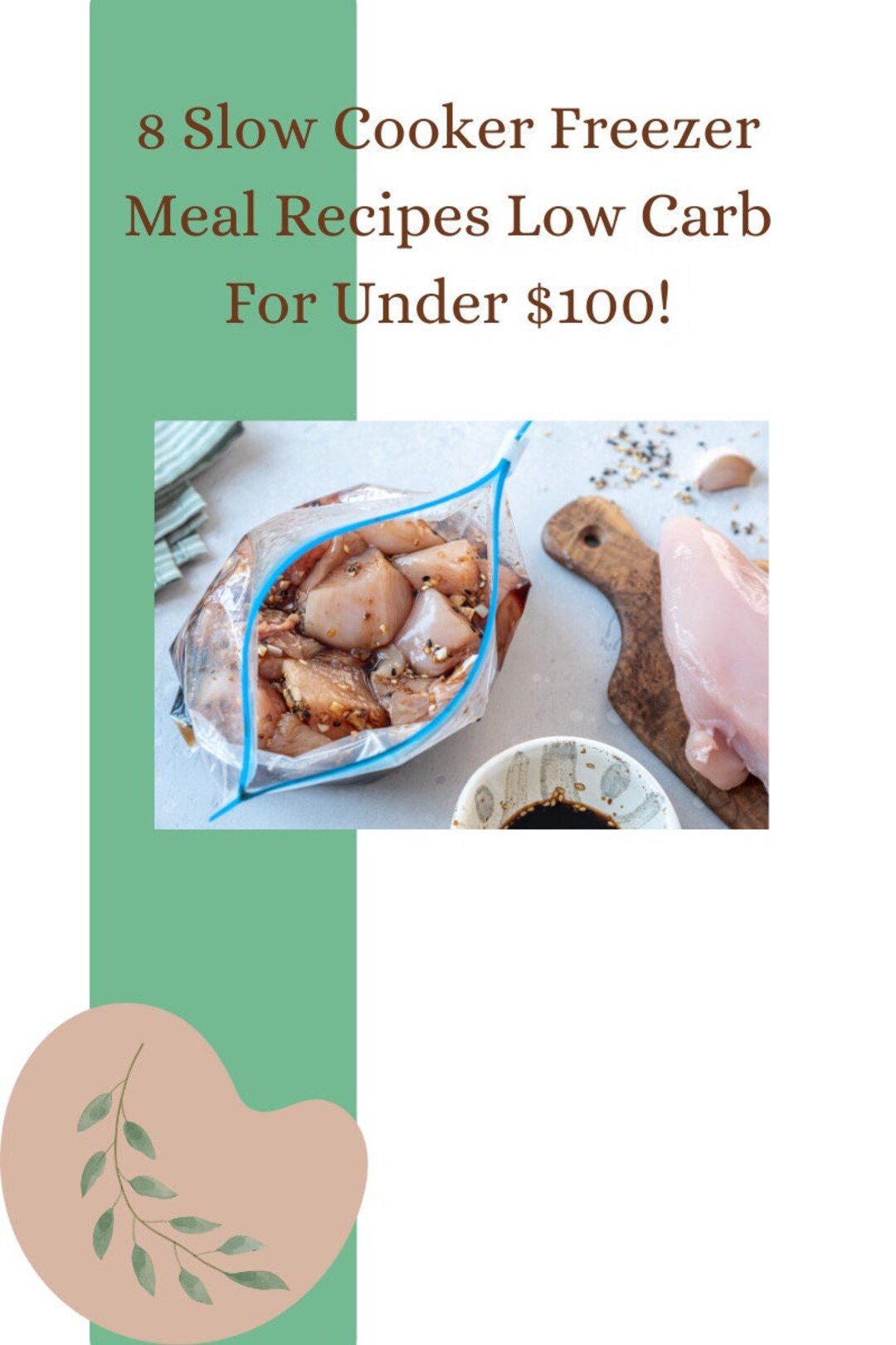 8 Freezer Meal Low Carb Keto Slow Cooker Recipes With Shopping List to