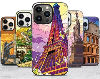 Landscape Art Phone Case for iPhone 17 Air 16 16E 15 Case for Samsung S25 S24 A55 A35 A16 Case for Pixel 10