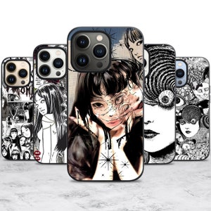 Japanischer Horror Anime Manga Hülle für iPhone 16 16E 15 14 13 Pro Max Hülle für Samsung S25 S24 A55 A35 A16 Hülle für Pixel