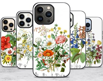 Flower Phone Case for iPhone 17 Air 16 16E 15 Case for Samsung S25 S24 A55 A35 A16 Case for Pixel 10