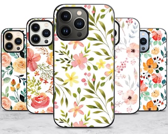 Flower Phone Case for iPhone 17 Air 16 16E 15 Case for Samsung S25 S24 A55 A35 A16 Case for Pixel 10