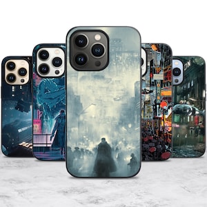 Cyberpunk Movies 1982 Art Case for iPhone 16 16E 15 14 13 Pro Max Case for Samsung S25 S24 A55 A35 A16 Case for Pixel
