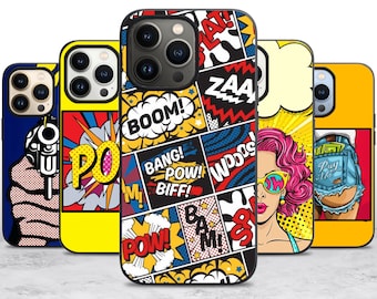 Pop Art Phone Case Case for iPhone 17 Air 16 16E 15 Case for Samsung S25 S24 A55 A35 A16 Case for Pixel 10