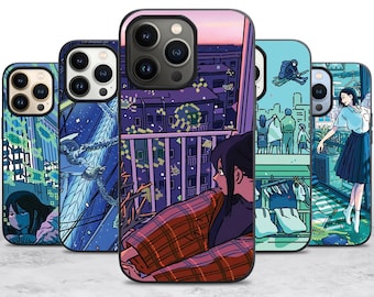 Japanese Anime Case Case for iPhone 17 Air 16 16E 15 Case for Samsung S25 S24 A55 A35 A16 Case for Pixel 10
