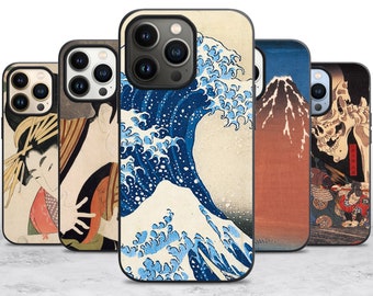 Japanese Art Ukiyoe Phone Case Case for iPhone 17 Air 16 16E 15 Case for Samsung S25 S24 A55 A35 A16 Case for Pixel 10