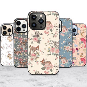 Disney Bambi Cutie Anime Case Case for iPhone 16 16E 15 14 13 Pro Max Case for Samsung S25 S24 A55 A35 A16 Case for Pixel