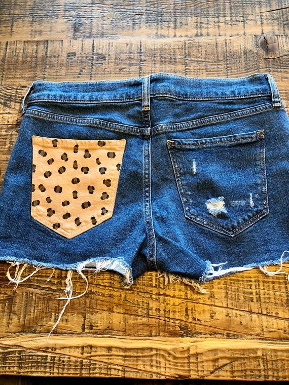 Custom Hand Painted Denim Shorts - Etsy