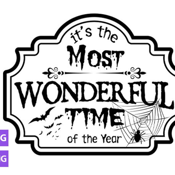 Halloween Svg, It's the most wonderful time of the year home sweet haunted halloweentown spooky season witch vibes witch svg cricut download
