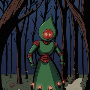 9”x12” Flatwoods Monster Print
