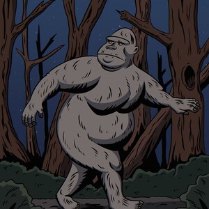 9”x12” Bigfoot Print