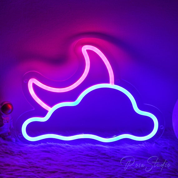 Anime Neon Sign Led Cloud Neon Light Sun Light Up Sign For Wall  Decor,Gaming Neon Sign For Game Room Kids Bedroom Room Shop Fun Gift For  Christmas