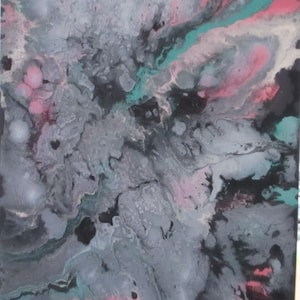 Acrylic Canvas Painting Abstract Modern Painting Acrylic Canvas 30 x 40cm 12x16 inc
