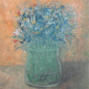 Meadow Flowers Wildflowers Bouquet Painting Abstract Oil Canvas Painting Wildflower Oil Canvas