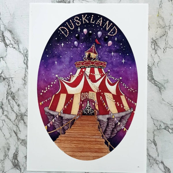 Duskland Circus - impression d'art / cirque, fête foraine, fantaisie, surrealiste