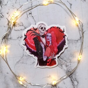 Until death and after - sticker / L'étrange noël de Mr Jack, tim burton, fanart, fantastique, creepy cute