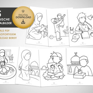 55 Islamische Ausmalbilder – Kreativer Malspaß direkt zum Download!
