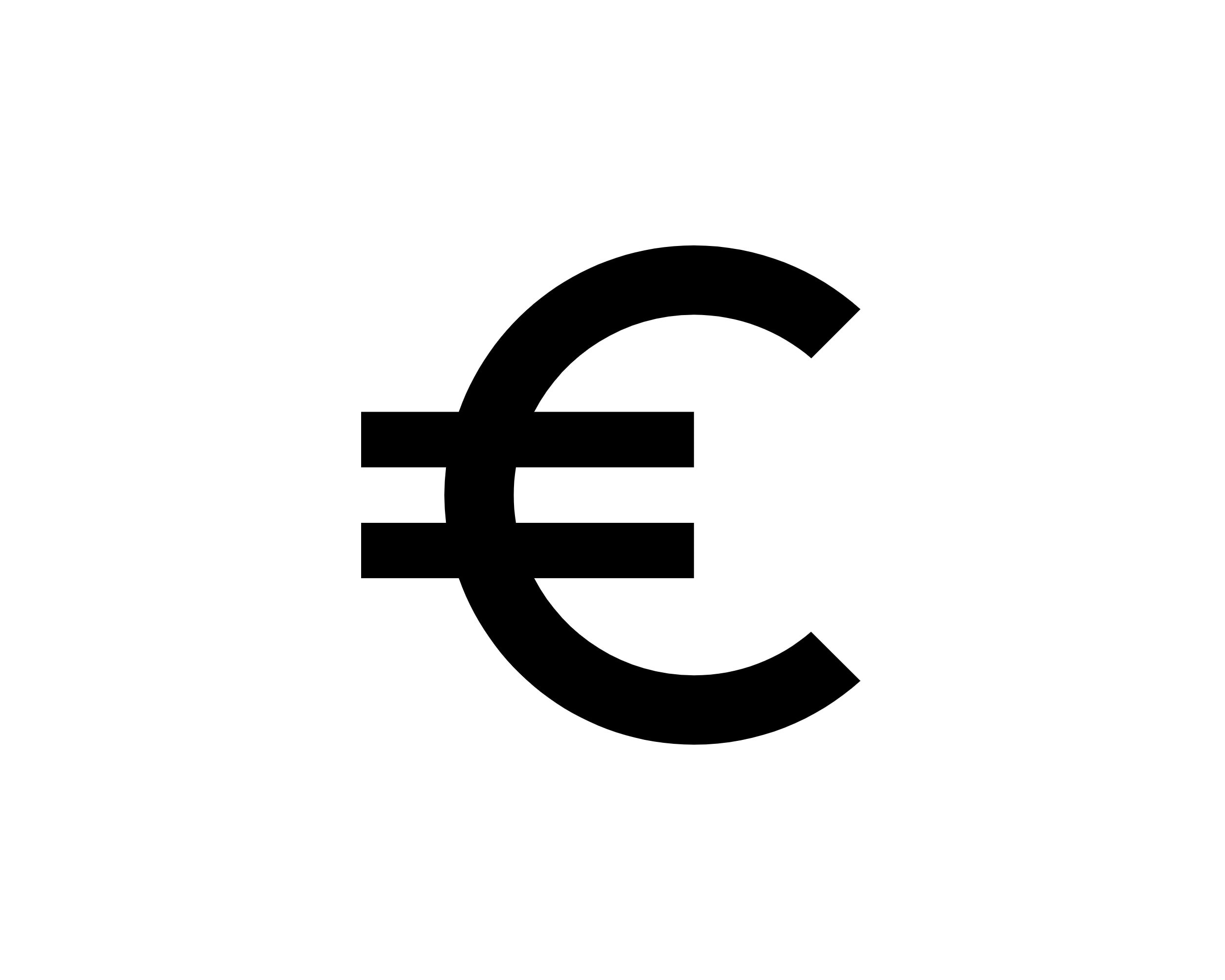 Euro Symbol Euro SVG Euro Clipart Euro Png Euro Icon Euro Etsy