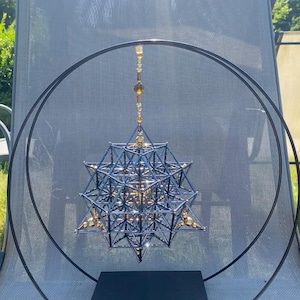 64 tetrahedron grid, vector matrix, 3D representation of Flower of Life