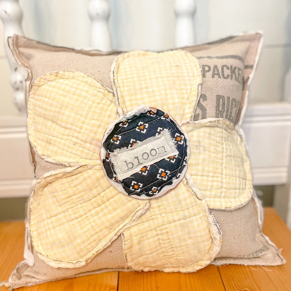 Bloom Pillow Etsy