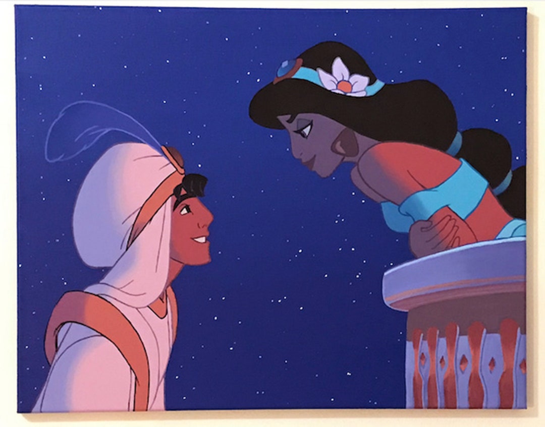 Aladdin And Jasmine 16 X 20 Etsy aladdin-and-jasmine-16-x-20-etsy