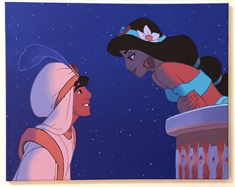Aladdin and Jasmine 16" x 20"