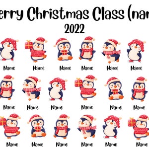 Stampa natalizia personalizzata di classe