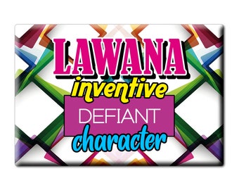 Lawana Fatoumata Rosana Porsche Kelcey Neely Jori Rhylee Jaslynn Rayanna Imanes decorativos para nevera nombre Idea de regalo personalizada para ella