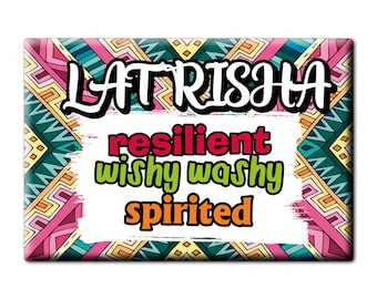 Latrisha Arizona Phaedra Ena Annastasia Vianca Jadah Sumaya Rivky Jeanelle Fridge Decorative Magnets name Gift idea Personalized for Her