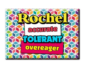 Rochel Abbygail Keyonna Leola Carmel Michal Buffy Nechama Debbra Kera Fridge Decorative Magnets name Gift idea Personalized for Her