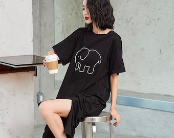 Black Oversized Nightgown