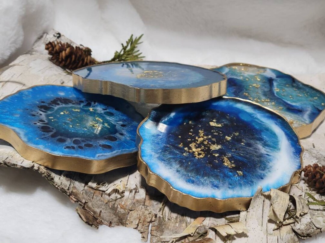 Blue agate online coasters